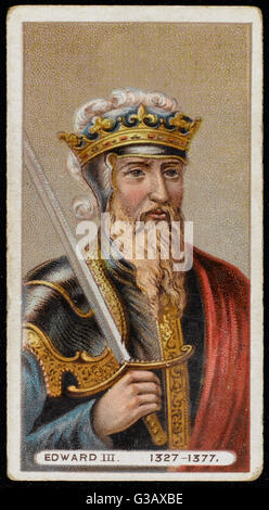 EDWARD III Re d'Inghilterra (1327-77) Data: 1312 - 1377 Foto Stock