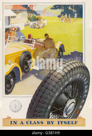 PNEUMATICI ADVERT/DUNLOP 1931 Foto Stock