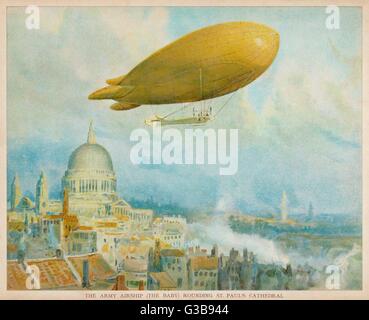 British 'Baby' Airship Foto Stock