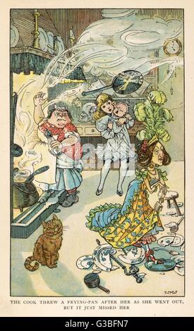 NELLA CUCINA DELLA DUCHESSA Foto Stock