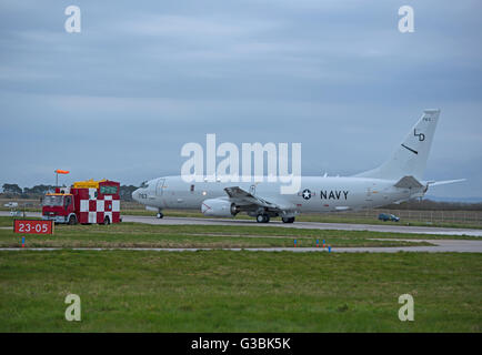 Boeing P-8 Poseidon da VP-10 NAS Jacksonville, Florida registrazione seriale (LD 764) SCO 502. Foto Stock