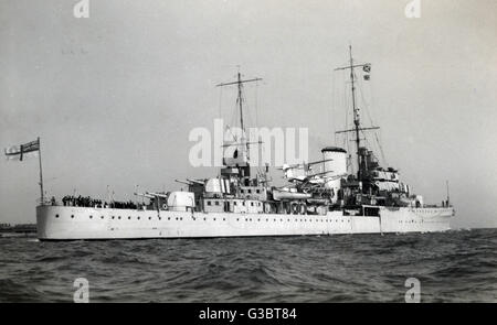 HMS Achilles, incrociatore leggero britannico, WW2 Foto Stock