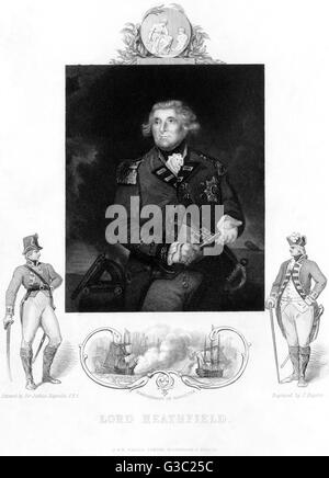 George Augustus Eliott, Signore e 1st Barone di Heathfield Foto Stock
