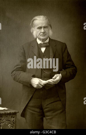 Il professor Thomas Henry Huxley (1825-1895), scienziato britannico (biologo), campione di Darwin la teoria dell'evoluzione. Data: 1890 Foto Stock