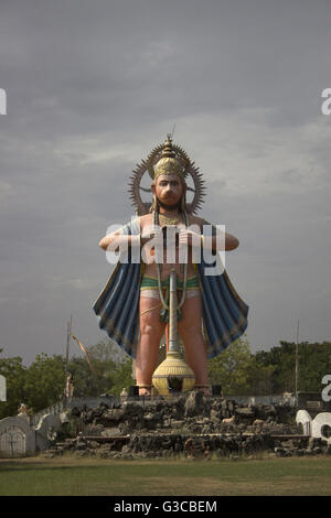 Hanuman tempio. Ajwa, Baroda Gujarat, India Foto Stock