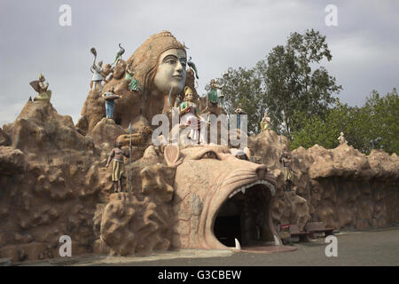 Hanuman tempio. Ajwa, Baroda Gujarat, India Foto Stock