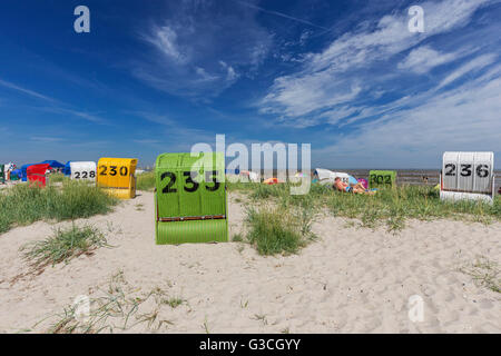 Spiaggia di quartiere Hooksiel del comune Wangerland, della Frisia, Foto Stock