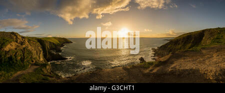 Sunset, Irlanda, Kinsale, Old Head di Kinsale Foto Stock