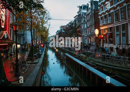 Red-Light del distretto di Amsterdam, Foto Stock