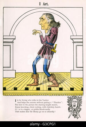 Sir Henry Irving - attore e attore-direttore Foto Stock