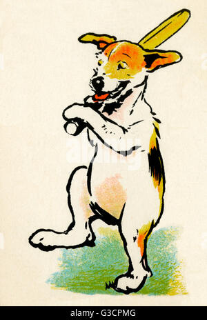 Illustrazione di Cecil Aldin, Storie di Puppyland Foto Stock