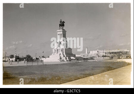 L'Avana, Cuba - Statua del generale Maximo Gomez Foto Stock