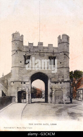 The South Gate - King's Lynn, Norfolk Foto Stock