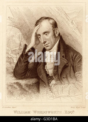 William Wordsworth - poeta romantico inglese Foto Stock