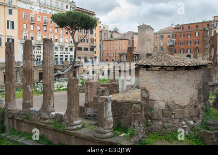 Italien, Rom, Largo di Torre Argentina, Tempelruinen Foto Stock