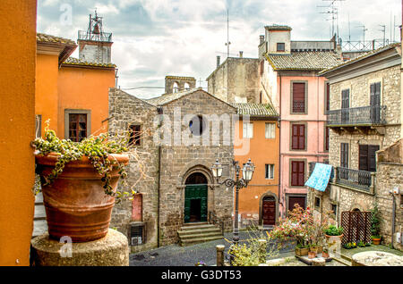 Montefiascone village passi alley - Lazio - Viterbo - scoprite l'Italia viaggi Foto Stock