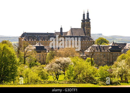 Il Monatery benedettina ABBAZIA DI Banz (Kloster Banz) in Franconia, Germania Foto Stock