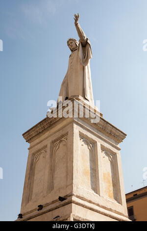 Statua di Dante, piazza Dante, Napoli, campania, Italy Foto Stock