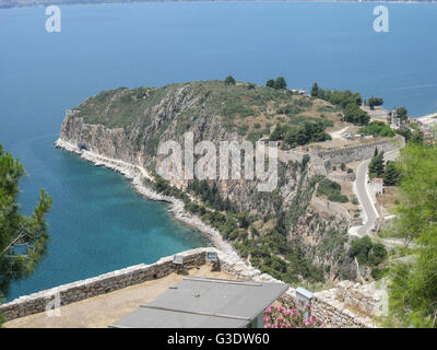 Argolic Gulf Palamidi Castle Nafplio Grecia Foto Stock