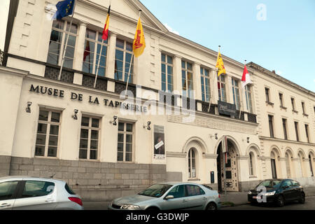 Il Musée de la tapisserie (il museo della tappezzeria e delle arti del tessuto) a Tournai, Hainaut, Belgio. Foto Stock