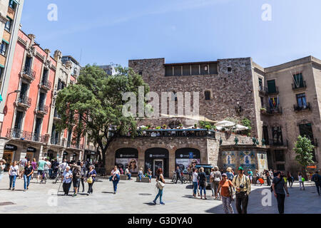 Il quartiere Gotico di Barcellona, in Catalogna, Spagna. Foto Stock