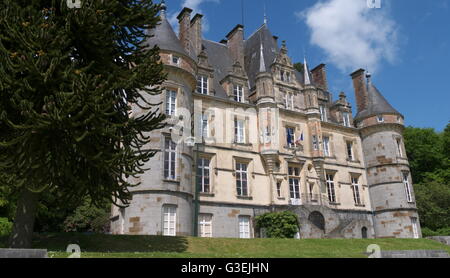 Chateau de la Roche di Bagnoles De Lorne, Orne Normandia Francia Foto Stock