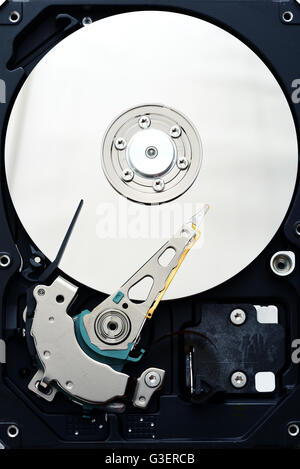 Computer unità disco rigido SATA internals close up Foto Stock