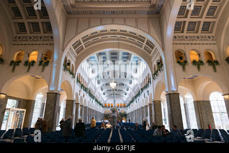 Hall, sala pompa, Bad Kissingen, Franconia, Baviera, Germania Foto Stock