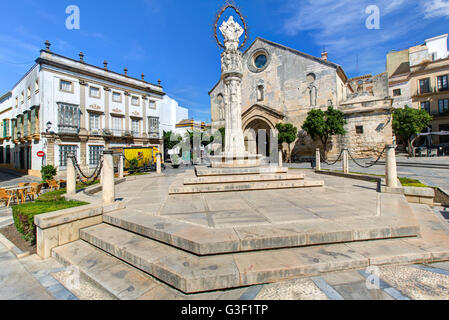 Chiesa di San Dionisio, Plaza Asunción, Jerez de la Frontera, Andalusia, Spagna, Europa Foto Stock
