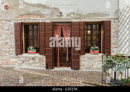 L'Italia, Veneto, Osteria La Guerriero, fuori, tipico, italiano, Foto Stock