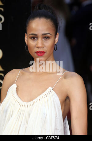 3 aprile 2016 - Zawe Ashton frequentando il Olivier Awards 2016 at Royal Opera House Covent Garden di Londra, Regno Unito. Foto Stock