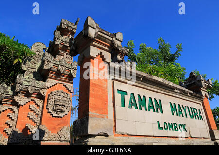 Acqua Mayura Palace, città di Mataram, Isola di Lombok, West Nusa Tenggara Provincia, Indonesia Foto Stock