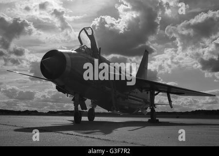 Lightning F6 XR728, a Bruntingthorpe Foto Stock