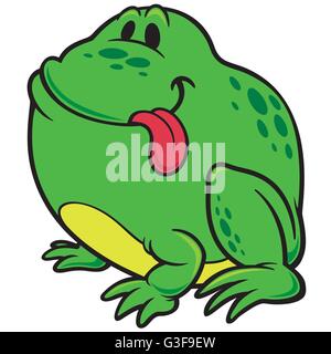 Illustrazione Vettoriale di Frog cartoon Illustrazione Vettoriale