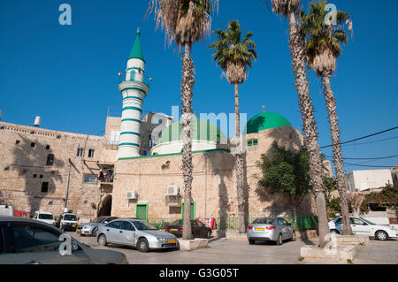 Una moschea nel vecchio quartiere di Acri Foto Stock