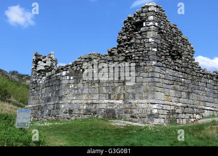 Loch Doon Castle e Loch Doon, East Ayrshire, in Scozia, Regno Unito Foto Stock