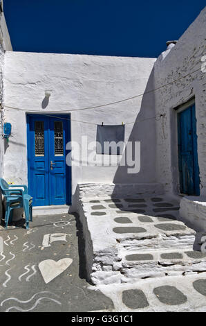 Architettura in Isola di KITHNOS, CICLADI Grecia Foto Stock