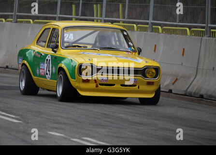 Ford Escort RS 1600 in corso alla gara classica 2016 Aarhus in Danimarca Foto Stock