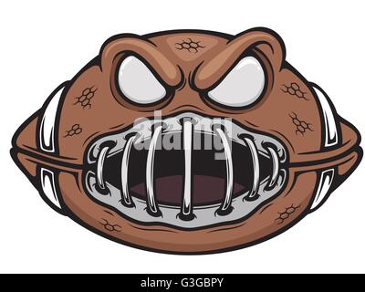 Illustrazione vettoriale di un football americano Illustrazione Vettoriale