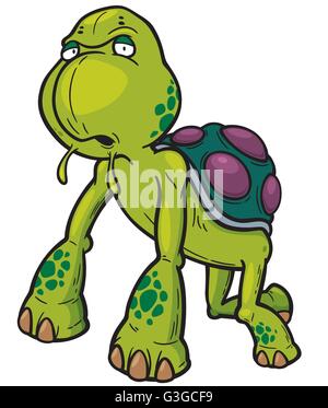 Illustrazione Vettoriale di Cartoon Turtle monster Illustrazione Vettoriale