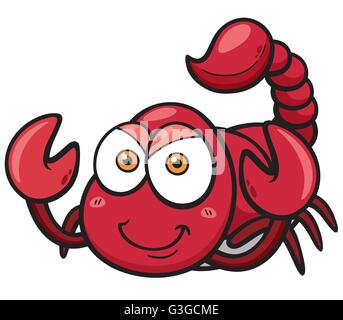 Illustrazione Vettoriale di Cartoon Scorpion Illustrazione Vettoriale