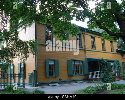 Casa di scrittore Leo Tolstoj a Mosca è oggi un museo e rimane la stessa durante il XIX secolo Foto Stock