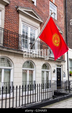 Ambasciata della Repubblica del Kirghizistan, London, Regno Unito Foto Stock