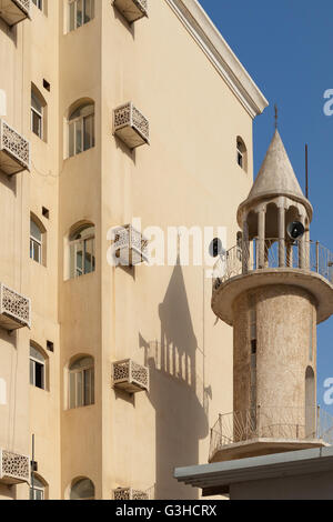 La scomparsa di Doha, edifici e souq nella parte vecchia del centro città vicino Souq Waqif e Al Fanar. Foto Stock