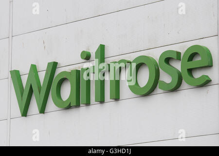 Waitrose convenienza shop store logo di segno Foto Stock