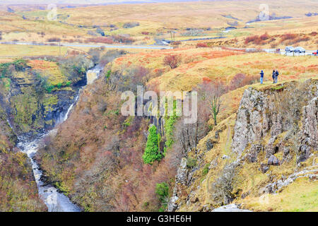 Bellissimo paesaggio , Lealt Falls, Highland, Scozia Foto Stock