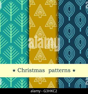 Modello senza giunture per l'inverno e il tema natalizio. Illustrazione Vettoriale