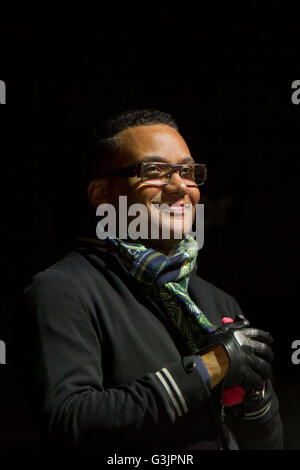 Torino, Italia. 24 apr, 2016. Pianista cubano Gonzalo Rubalcaba in concerto a Torino Jazz Festival. © Marco Destefanis/Pacific Press/Alamy Live News Foto Stock