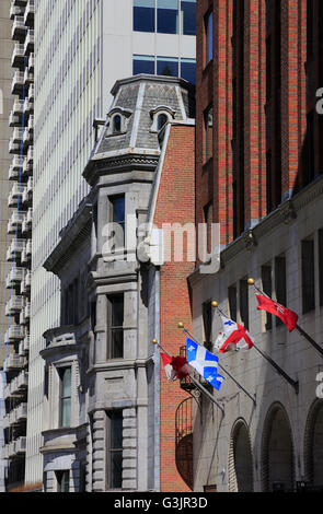 Storico e architetture moderne nel centro di Montreal.Quebec, Canada Foto Stock