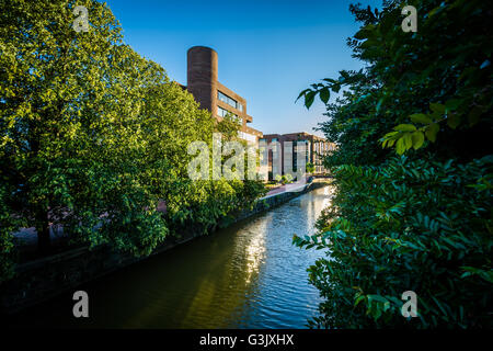 La Chesapeake & Ohio Canal in Georgetown, Washington DC. Foto Stock